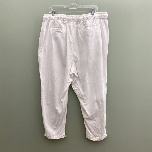 Old Navy Linen Blend Pants Womens 2X Plus Pull On Lightweight Casual Lounge - Picture 2 of 8